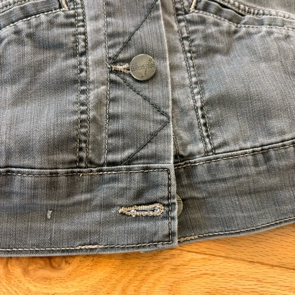 🐎 Vintage Wrangler Gray Denim Jacket - size S​​​​​ - Picture 8 of 11